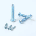 Blue-white Zinc Cross Recessed Pan Head Self-tapping Screw Carbon Steel Din 7981 Phillips Drive Pan Head Self Tapping Screws