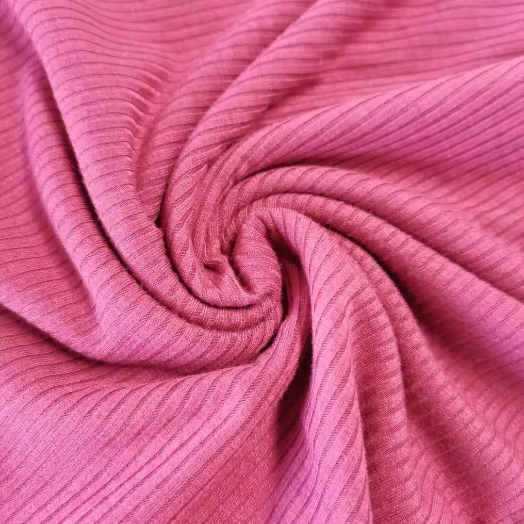 Fashion Garment Ribbed Jersey Jacquard Knit 100% Polyester Memory Fabric for Girls