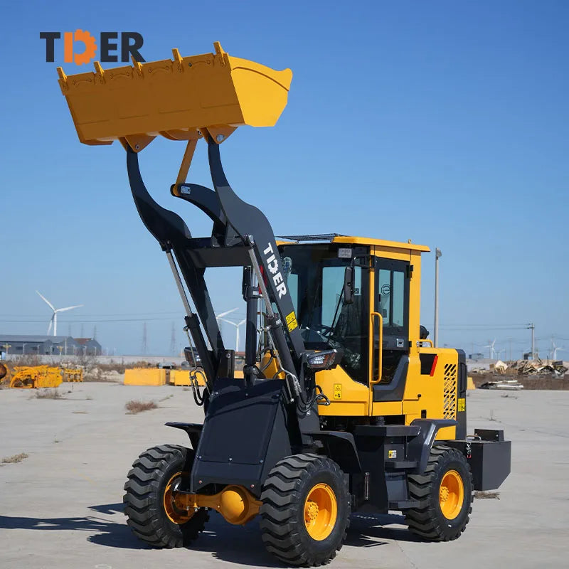 TDER Mini 1.2 Ton diesel Wheel Loader 1.2t Wheeled Loader with Cab
