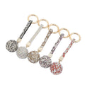 Wholesale Promotion Gift Keyholder Pendant Glitter Sparkling Rhinestone Ball Keychain for Women