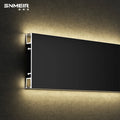 Senmry Custom Interior Decorative Wall Skirting Board Modern Aluminum Baseboard with Cover Made From Durable Metal