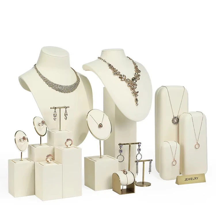 WYP Factory Custom Jewelry Display Stand Necklace Ring Earrings Jewelry Display Set for Retail Jewelry Display case