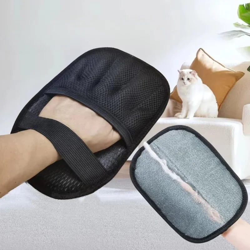Juicepet Eco-friendly Double Cleaning Lint Electrostatic Dog Hair Sticker Gloves Effective Pet Hair Removal Supplies