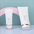 80ML Cleansing Milk Hose Dispensing Tube of Facial Cleanser Lotion Cosmetic Sunscreen PE Packaging Material Acrylic Flat Tube
