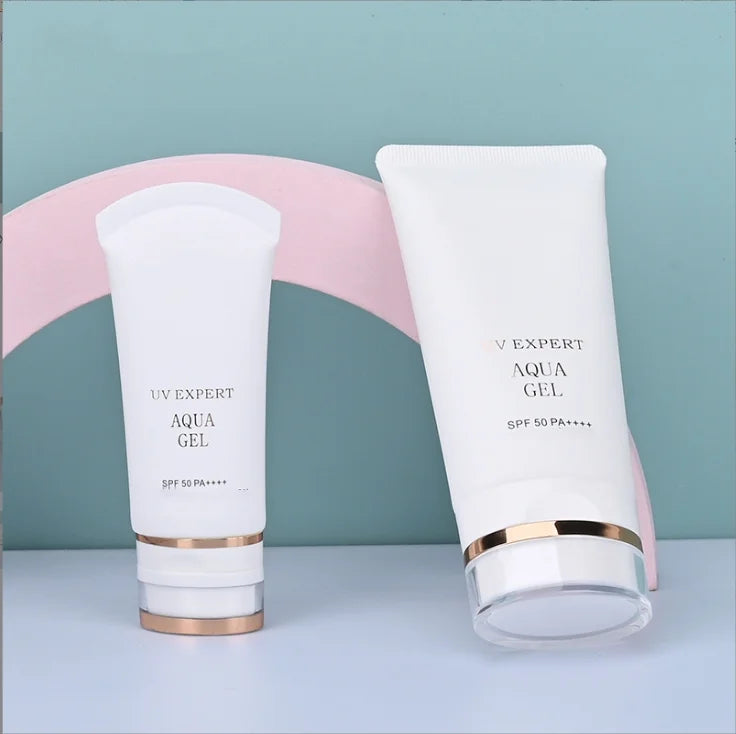 80ML Cleansing Milk Hose Dispensing Tube of Facial Cleanser Lotion Cosmetic Sunscreen PE Packaging Material Acrylic Flat Tube
