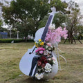 Outdoor Wedding Props Metal Iron Cello Sculpture for Garden Decoration