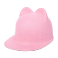 Fashion Chic Women Lady Girls Wool Felt Cat Ear Knight Hat Dress Baseball Hats