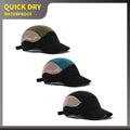 High Quality 5 Panel Nylon Black Mesh Camp CapLightweight Curved Brim Sport Baseball Cap Trail Running Hat
