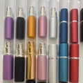 Empty Luxury Rotated Aluminum Bottle 5ml Mini Travel Essential Oil Perfume Spray Pump Sprayer Refillable Design Screen Printed