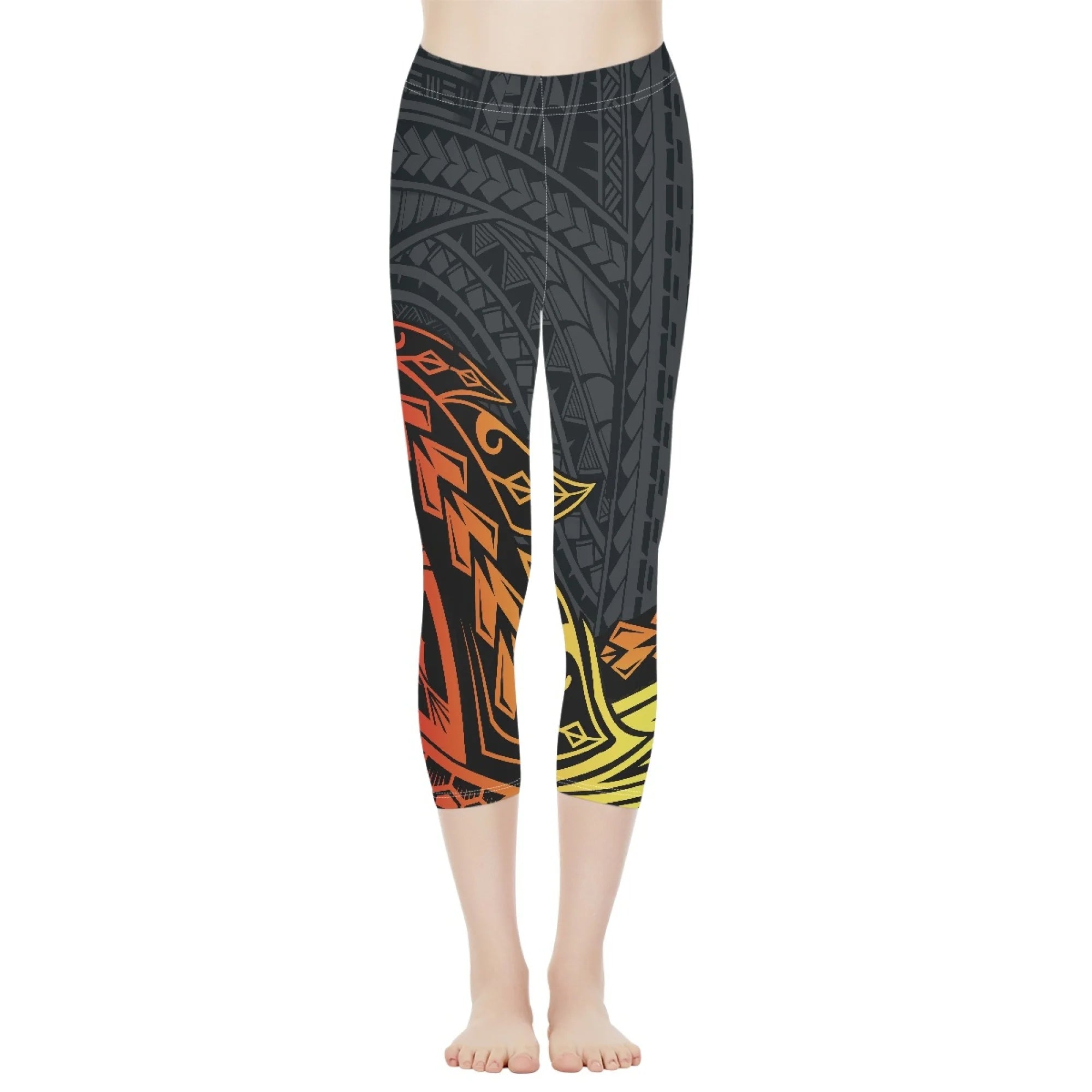 Customised Polynesian Tribal Women's High-Waisted Yoga Pants Soft Breathable Lounge Legging Elastic Waist Dropshipping 1PC MOQ