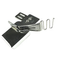Household Sewing Machine Double Package Pull Tube Four Fold Pull Tube Ring Mouth Hemming Device Sewing Accessories