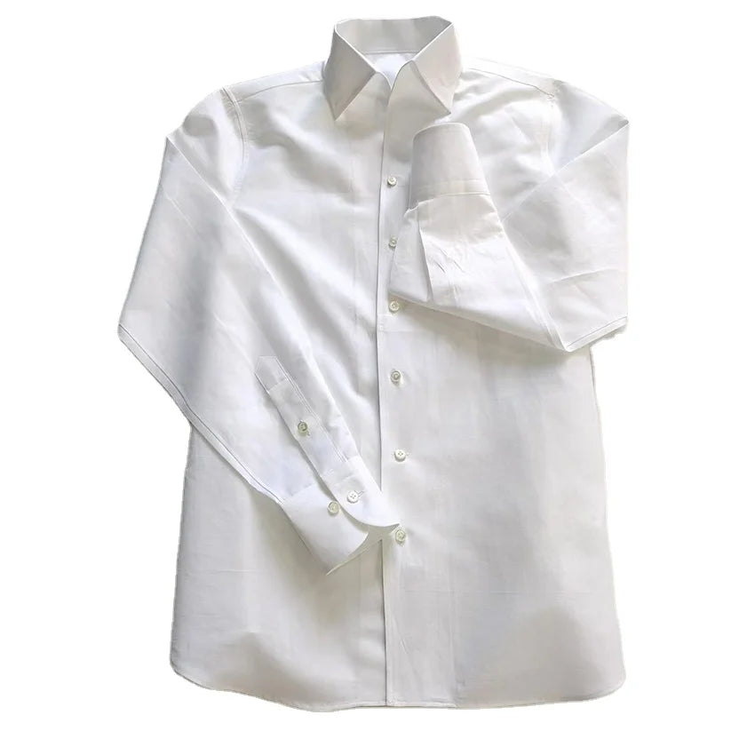 Wholesale Business Work Office Casual Striped Shirts Cheap Long Sleeve  Plus Size Social Formal Dress Men's T-shirts
