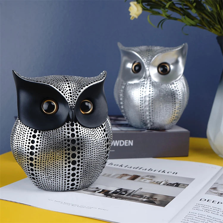 Redeco Alibaba Hot Sale Decorations Home Product Resin Crafts Owl Statue