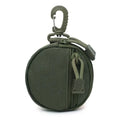 Mini Tactical EDC Molle Coin Holder and Keychain Pouch Case Functional Accessory Bag with Zipper Closure Small Purse Wallet