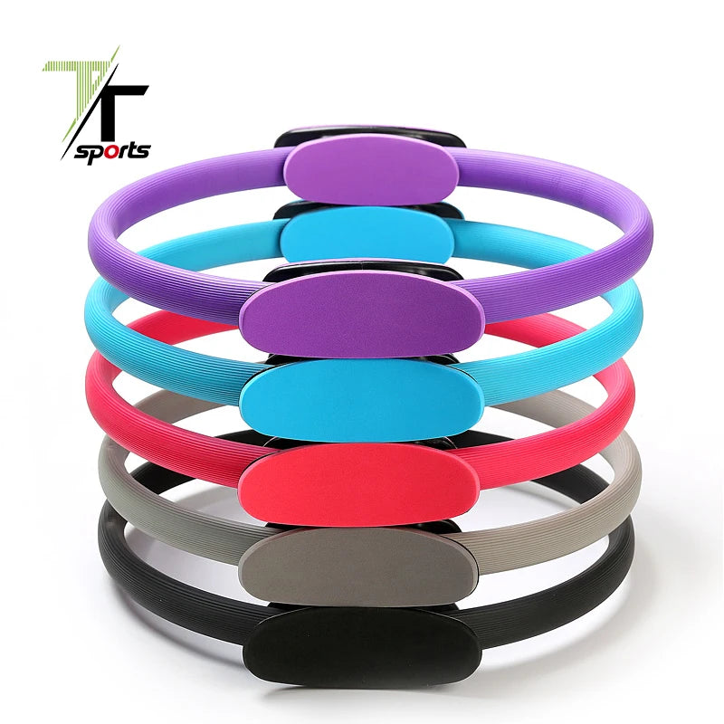 TTSPORTS Custom Eco-friendly Double Handle Magic Yoga Pilates Circle Yoga Pilates Ring