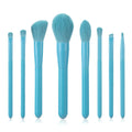 YUE Hot Sale Wholesale 8pcs Highlighter Concealer Blush Brushes Synthetic Hair Angular Blush Style Makeup Brush Sets Custom Logo