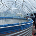 Lvju 23000 Liter Diameter 5m RAS Aquaculture Tank Fish Farming Biofloc Aquaculture Pond Liners