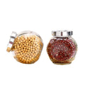 Multifunctional Hand Blown Flat Drum Glass Storage Jar Plastic Lids Lead-free Glass Big Size for Kitchen Restaurant Food Storage