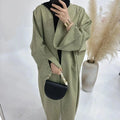Front Open Plus Size Seamless Abayas Women Muslim Kimono Scarf Middle East Ramadan Dress Long Cardigan Islamic Kaftan Robe MegaBDM