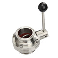 Manual 51 mm Sanitary Servo SS Butterfly Valve  51 mm Ball Handle