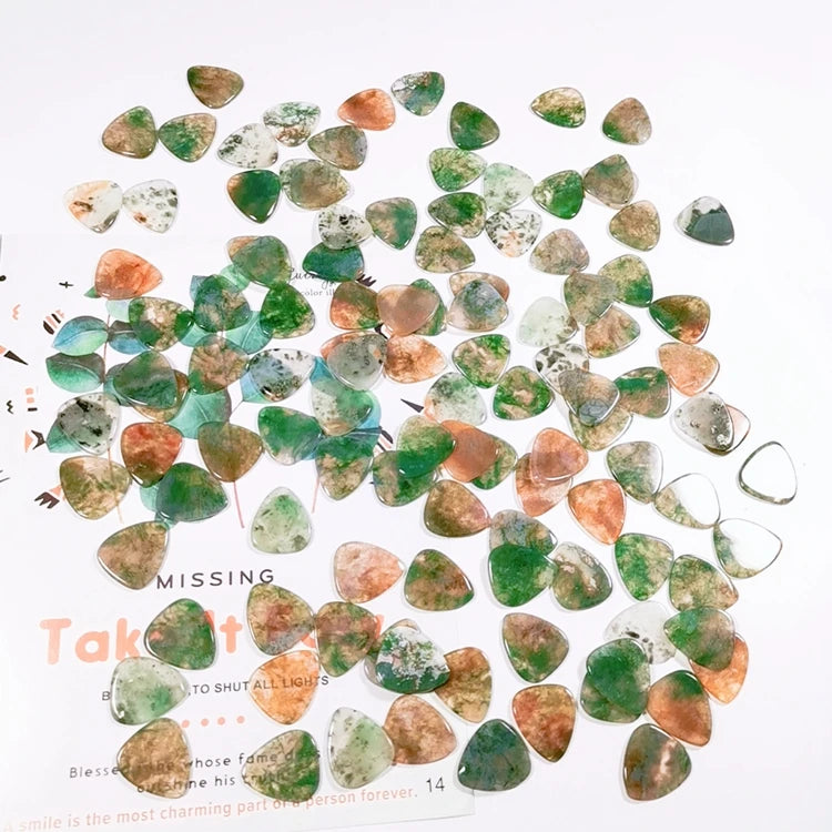 DIY Hotsell Guitar Thumb Finger Picks Set for Guitar Moss Agate Guitar Picks