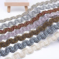 Hot Sale Eco-Friendly DIY Clothing Sewing Accessories 3.5cm Braided Sequins Lace Trimming in Gold Silver for Shoes & Bags