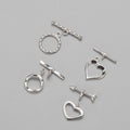 925 Sterling Silver Toggle Clasps Gold Plated Flower Shaped OT Clasp Rope Clasp for Bracelet Necklace Making
