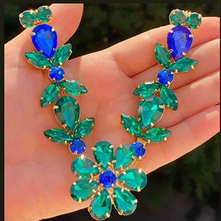 Shiny Rhinestone Chain Trim Shoes Accessories  for Female Beach Flip Flop Sandals Factory