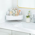 Waterproof Shelves Storage Holders Bathroom Wall Mounted Vacuum Shower Caddy Bathroom Shower Corner Caddy Plastic Corner Shelf