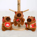 Uniquely Designed Water-Resistant Plush Keychain Durable Alloy Fur Key Holder with Adorable Guinea Pig Pendant MegaBDM