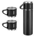 500ml Business Gift Travel Mug Cup Custom Gift Logo 304 Stainless Steel Vacuum Flask Thermal Bottle and Cups with Gift Box