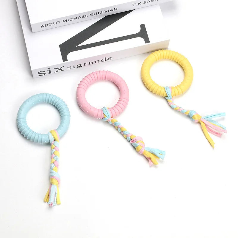 Pet Molar Toy Set 10-Pack Tooth Cleaning Cotton Rope TPR Bite Resistant Toy Dog Grinding Teeth Interactive Pet Toy