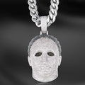 2019 Heavy Gold Iced Out Custom Pendant Michael Myers Face Pendant With Men Cuban Cuban Chain