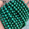 Wholesale 4-12mm Round Loose Gem Stone Grade AAA Natural Green Malachite Beads for Jewelry Making