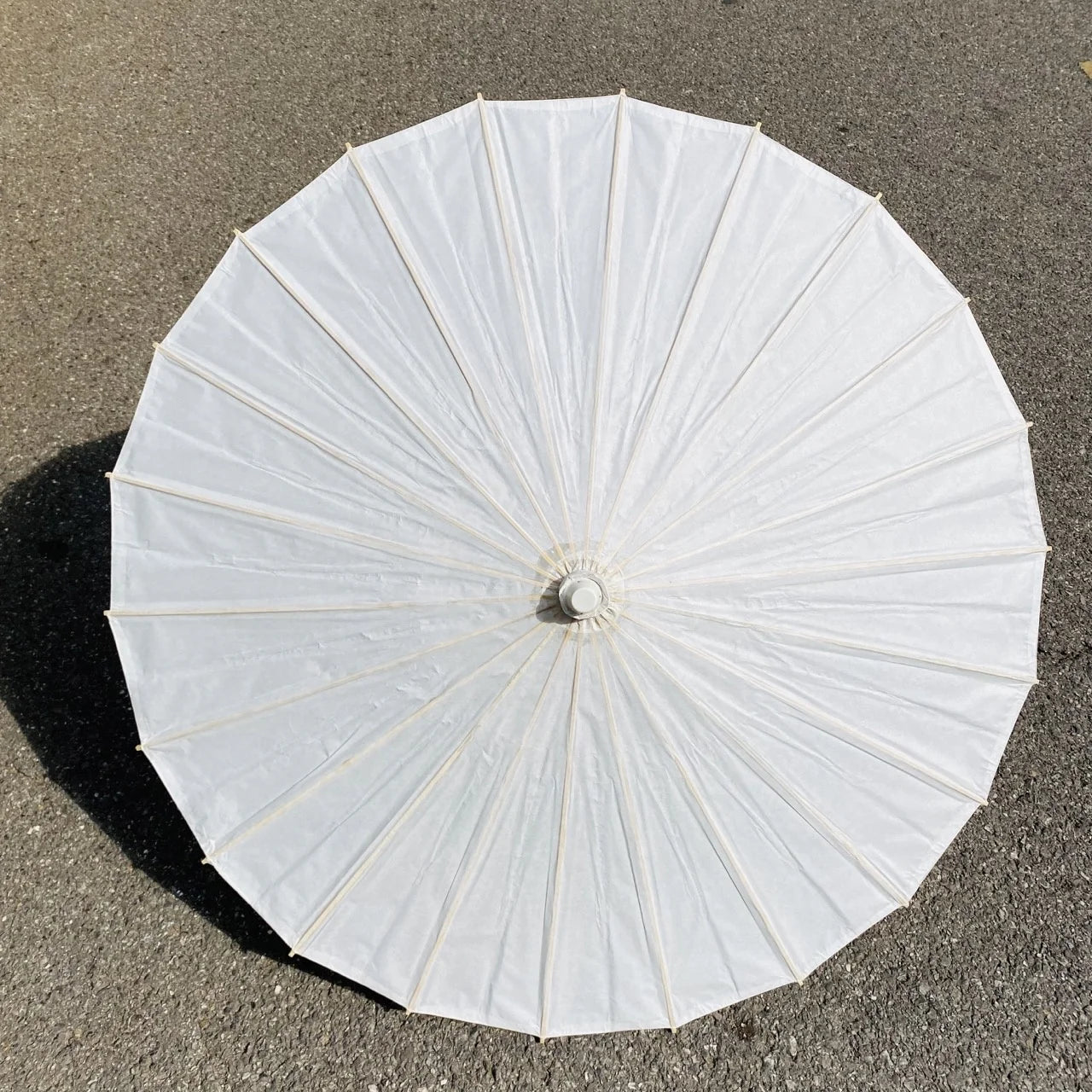 Wholesale Wedding White Paper Wood Parasol Umbrella Wedding Umbrella Paper Parasols Outdoor