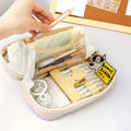 Back to School Pencil Organizer Multi-Layer Oxford Cloth Stationery Case for Students
