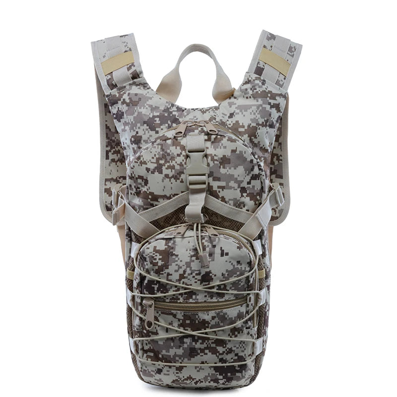 Unisex Tactical Bag  Closure Camouflage Pattern Mesh  for Day Use Waterproof Tactical Backpack