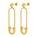 Hollow Lock Earring Jewelry Stainless Steel Jewelry Earrings for Women