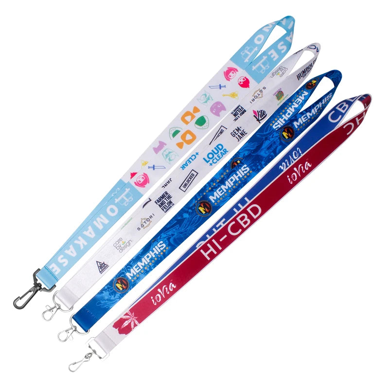 Manufacturer Custom Layards for Promotion 20mm Metal Hook Plain Lanyard