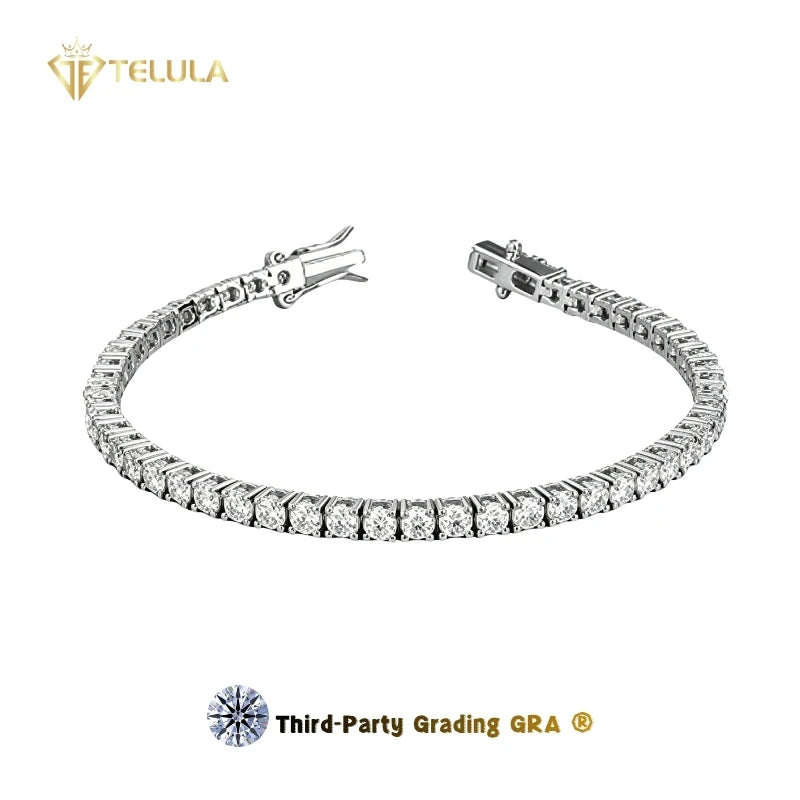 Cheapest Tennis Chain Bracelet Moissanite GRA Ice Out S925 Silver Hiphop Bracelet Men Women Moissanite Fashion Bracelet