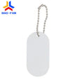 Personalized Aluminum Blank Sublimation Pet ID Name Tag Double Sided Printing Metal Dog Tags
