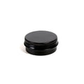 RTS Black 5g-250g Wholesale Round Aluminum Tin Box Custom Logo Screw Cap Metal Tin Can for Cosmetic Packaging Container