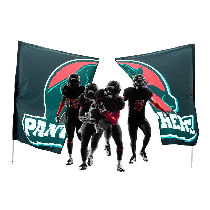 Cheap Top Quality Any Size Campaign Custom Design Cheerleading Run Break Through Soccer Football Custom Made Breakaway Banner