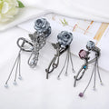 Handmade Diamond Rhinestone Butterfly Hair Claw for Women Butterfly Clamp Large Shark Clamp Back of the Head Pan Hair Catch Claw