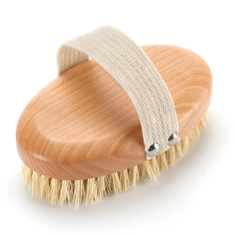 EDAWA New Design 100% Natural Sisal Bristle Brush Beech Wood Dry Skin Body Brush