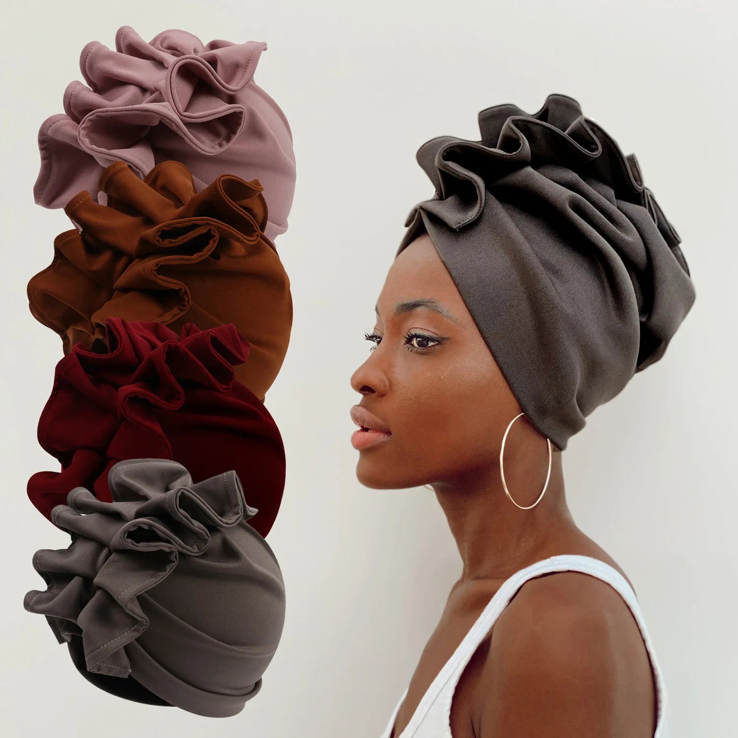 Autumn Winter European American Women's Fashion Bohemian Indian Headscarf Cap Cross-Border Special-Made Ethnic Bandanas