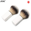 Quick Shipment Hot Sales Popular Shaving Brush Synthetic Hair Knots White Handle Beard Brush Barber Shop Hair Salon Neck Brush