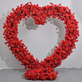 Y-I033 Customized Wedding Arch Flowers Wedding Decoration Supplies Heart Shape Wedding Flowers Arch Backdrop