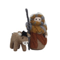 Customized Wool Felted Joseph Donkey 3D Animal Bible Story Nativity DIY Craft Starter Kit for Beginners Novelty Gift 1 Set