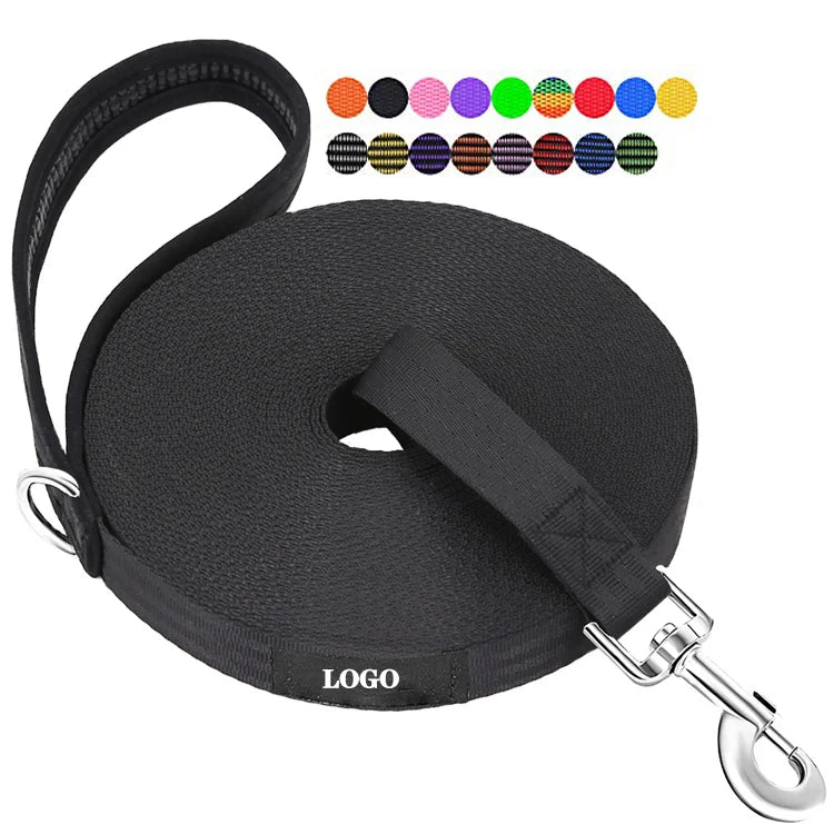 Sanan Custom Professional Strong Long Line Pet Tracking Leash Nylon Rope Long Dog Training Leashes Leads for Dog